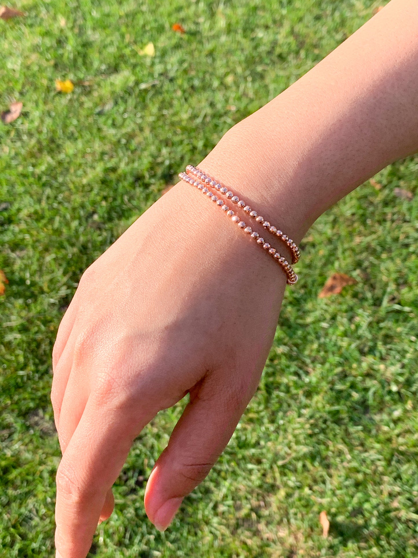 Rose Gold Beaded Bracelet