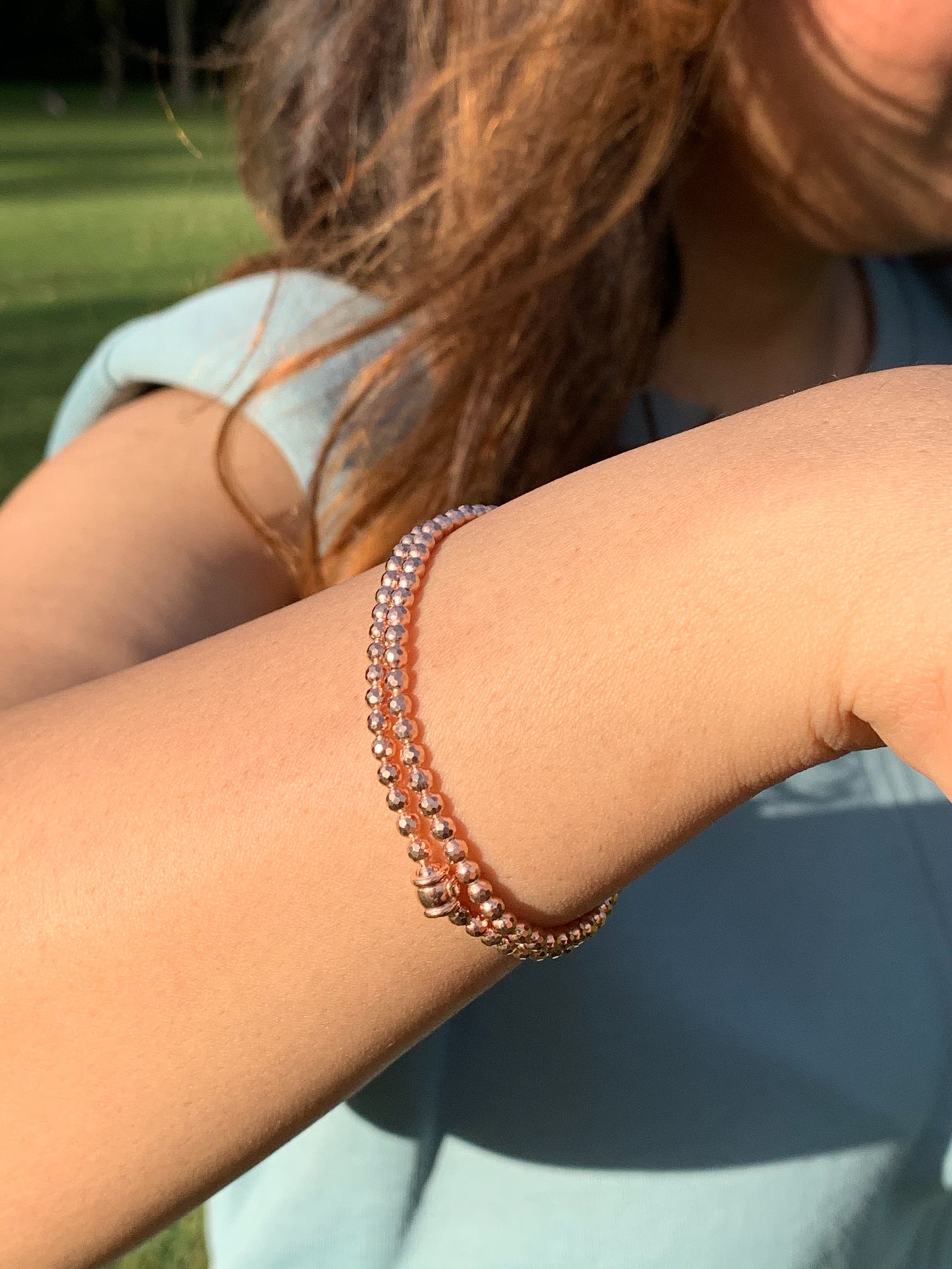 Rose Gold Beaded Bracelet